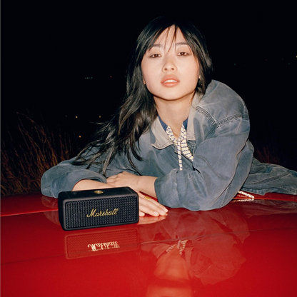 Marshall Emberton II Portable Bluetooth Speaker, 20W, Waterproof, Black Gold