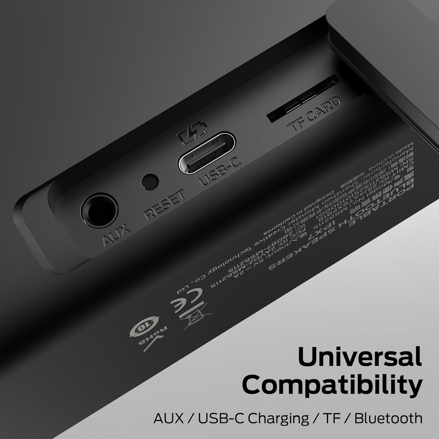 Φορητό Ηχείο Bluetooth Monster S150 Plus, 40W, TWS, RGB, Αδιάβροχο, Μαύρο