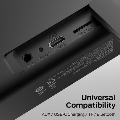 Φορητό Ηχείο Bluetooth Monster S150 Plus, 40W, TWS, RGB, Αδιάβροχο, Μαύρο