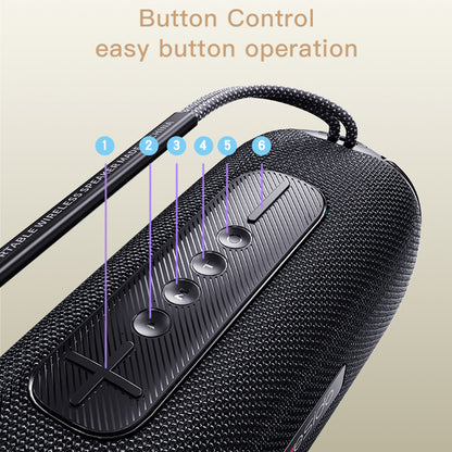 Φορητό Ηχείο Bluetooth Yesido YSW11, 40W, RGB, Αδιάβροχο, Μαύρο