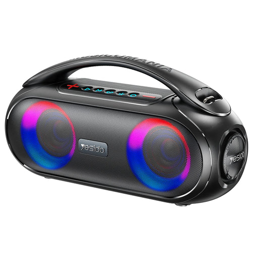 Φορητό Ηχείο Bluetooth Yesido YSW19, 40W, RGB, Αδιάβροχο, Μαύρο