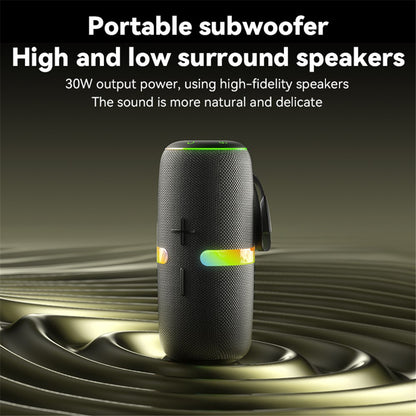 Φορητό Ηχείο Bluetooth Yesido YSW22, 30W, RGB, Αδιάβροχο, Μαύρο