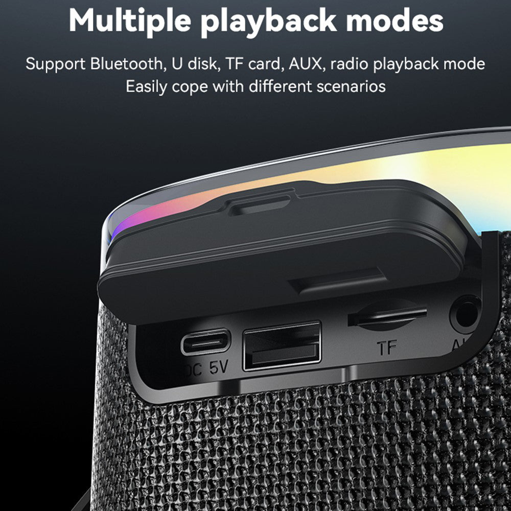 Φορητό Ηχείο Bluetooth Yesido YSW25, 5W, RGB, Μαύρο