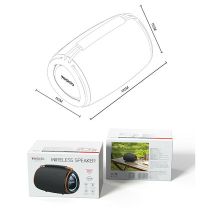 Φορητό Ηχείο Bluetooth Yesido YSW39, 20W, TWS, RGB, Μαύρο