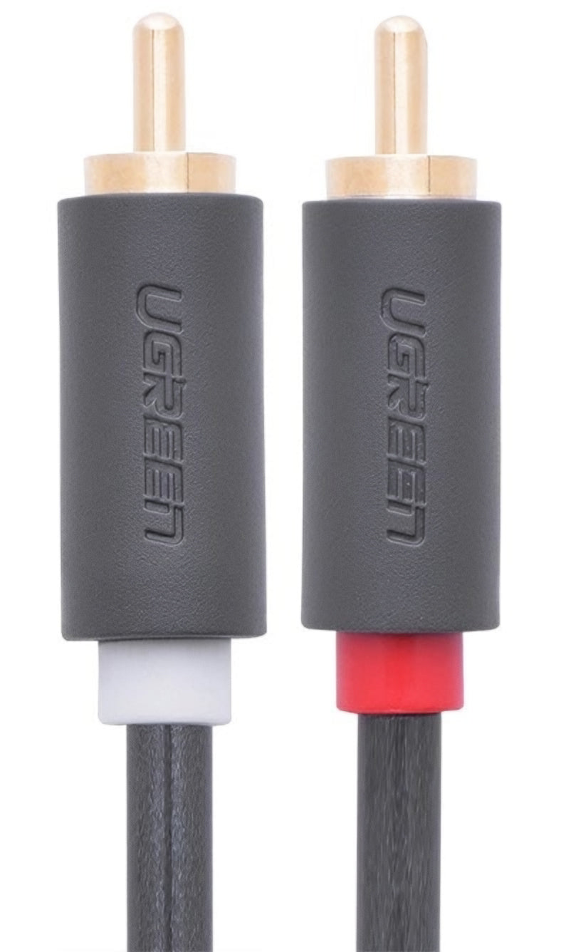 UGREEN AV104 Audio Cable, 2 x RCA - 2 x RCA, 5m, Black