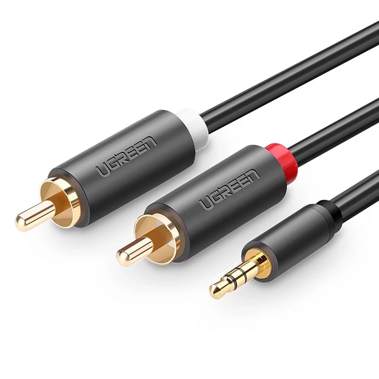 Καλώδιο Ήχου 3.5mm - 2 x RCA UGREEN AV102, 2m, Μαύρο