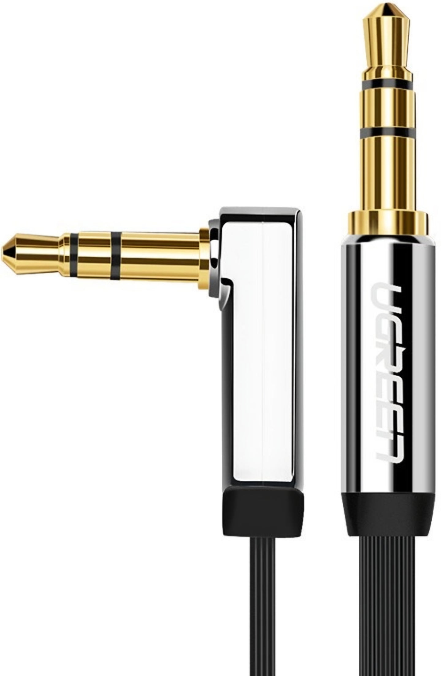 Καλώδιο Ήχου 3.5mm - 3.5mm UGREEN AV119 Angled, 5m, Μαύρο