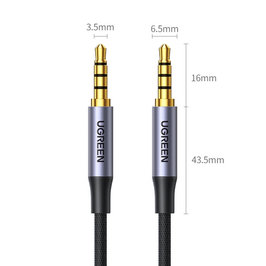 Καλώδιο ήχου 3,5mm - 3,5mm UGREEN AV183, 1,5μ, Μαύρο