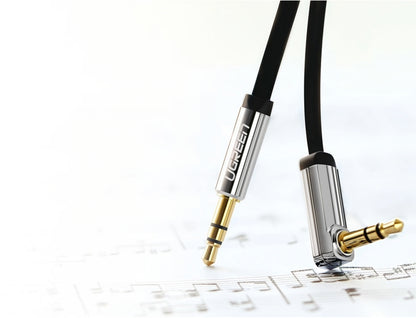 Καλώδιο Ήχου 3.5mm - 3.5mm UGREEN AV119 Angled, 5m, Μαύρο