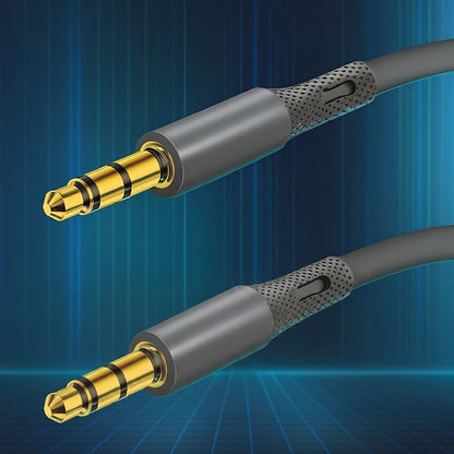 Καλώδιο Ήχου 3.5mm - 3.5mm Techsuit AC3 SoundFlex, 1m, Γκρι