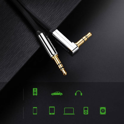 Καλώδιο Ήχου 3.5mm - 3.5mm UGREEN AV119 Angled, 5m, Μαύρο