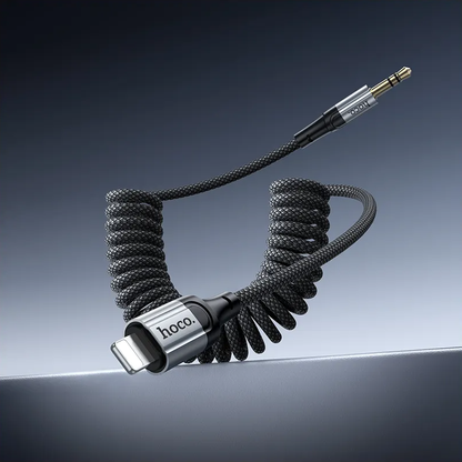 Καλώδιο Ήχου Lightning - 3.5mm HOCO UPA33A, 1.5m, Μαύρο