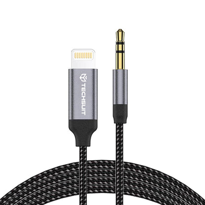 Καλώδιο Ήχου Lightning - 3.5mm Techsuit AC10 SoundShell, 1.5m, Γκρι