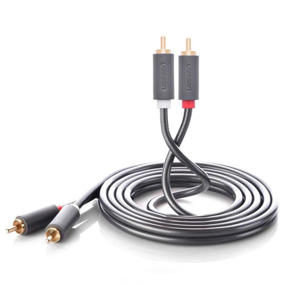 Καλώδιο Ήχου UGREEN AV104, 2 x RCA - 2 x RCA, 2m, Μαύρο