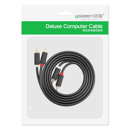 Καλώδιο Ήχου UGREEN AV104, 2 x RCA - 2 x RCA, 3m, Μαύρο