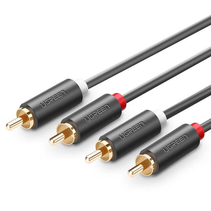 Καλώδιο Ήχου UGREEN AV104, 2 x RCA - 2 x RCA, 2m, Μαύρο