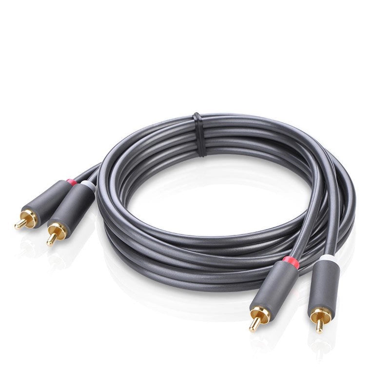 Καλώδιο Ήχου UGREEN AV104, 2 x RCA - 2 x RCA, 2m, Μαύρο