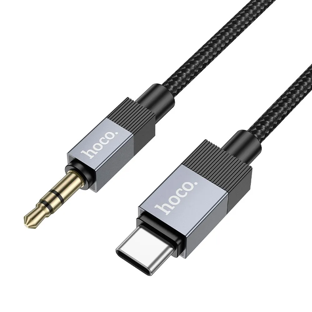 Καλώδιο Ήχου USB-C - 3.5mm HOCO UPA32B, 1m, Μαύρο