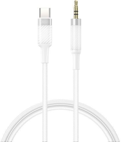 Καλώδιο Ήχου USB-C - 3.5mm XO Design NB-R279B, 1m, Λευκό
