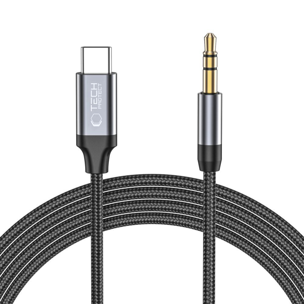 Καλώδιο Ήχου USB-C - 3.5mm Tech-Protect Ultraboost, 1m, Μαύρο