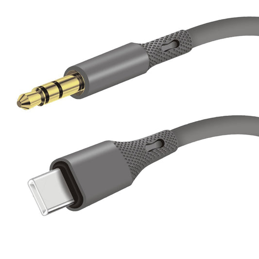 Καλώδιο Ήχου USB-C - 3.5mm Techsuit AC4 SoundFlex, 1m, Γκρι
