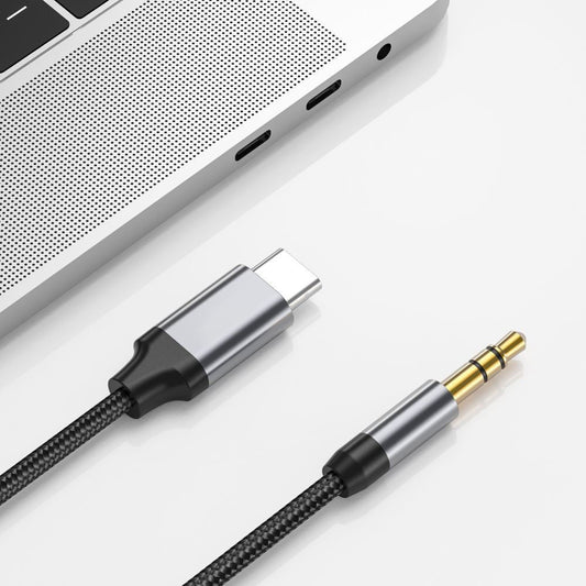 Καλώδιο Ήχου USB-C - 3.5mm Techsuit AC9 SoundShell, 1.5m, Γκρι