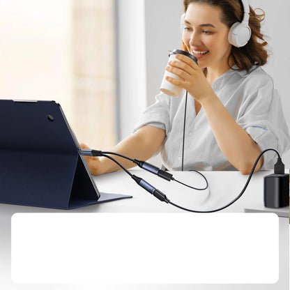 Καλώδιο Ήχου USB-C - 2 x USB-C Joyroom SY-C03, 0.14m, Μαύρο