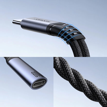 Καλώδιο Ήχου USB-C - 2 x USB-C Joyroom SY-C03, 0.14m, Μαύρο