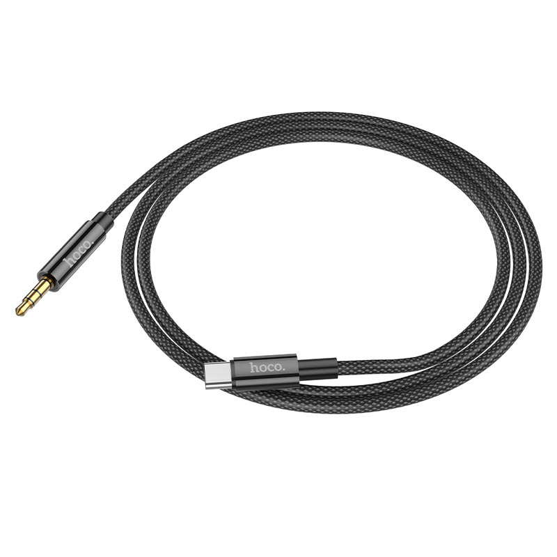 Καλώδιο Ήχου USB-C - 3.5mm HOCO UPA19, 1m, Μαύρο