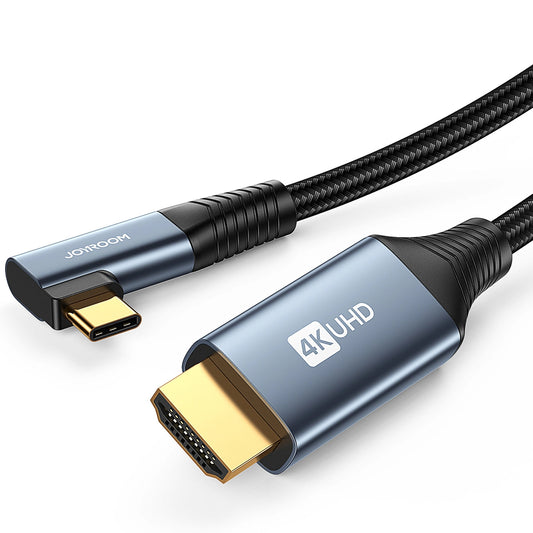 Καλώδιο Ήχου και Βίντεο USB-C - HDMI Joyroom SY-20C1 Angled, 2m, Γκρι