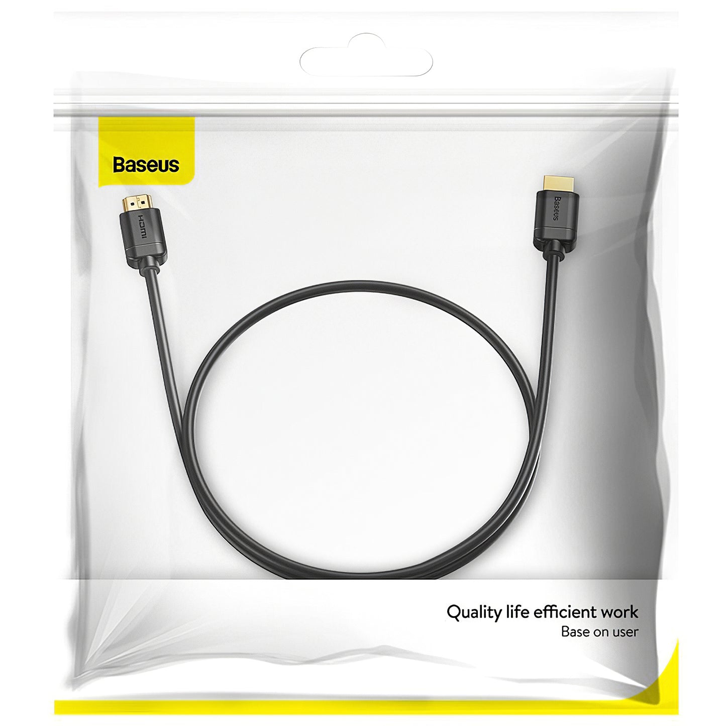 Καλώδιο Βίντεο Baseus, HDMI - HDMI, 4K, 1m, Μαύρο CAKGQ-A01