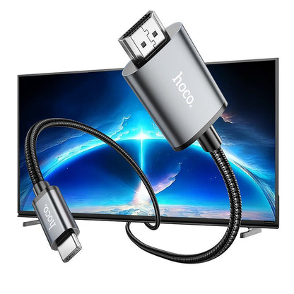 Καλώδιο Ήχου και Βίντεο USB-C - HDMI HOCO UA27, 2m, Γκρι