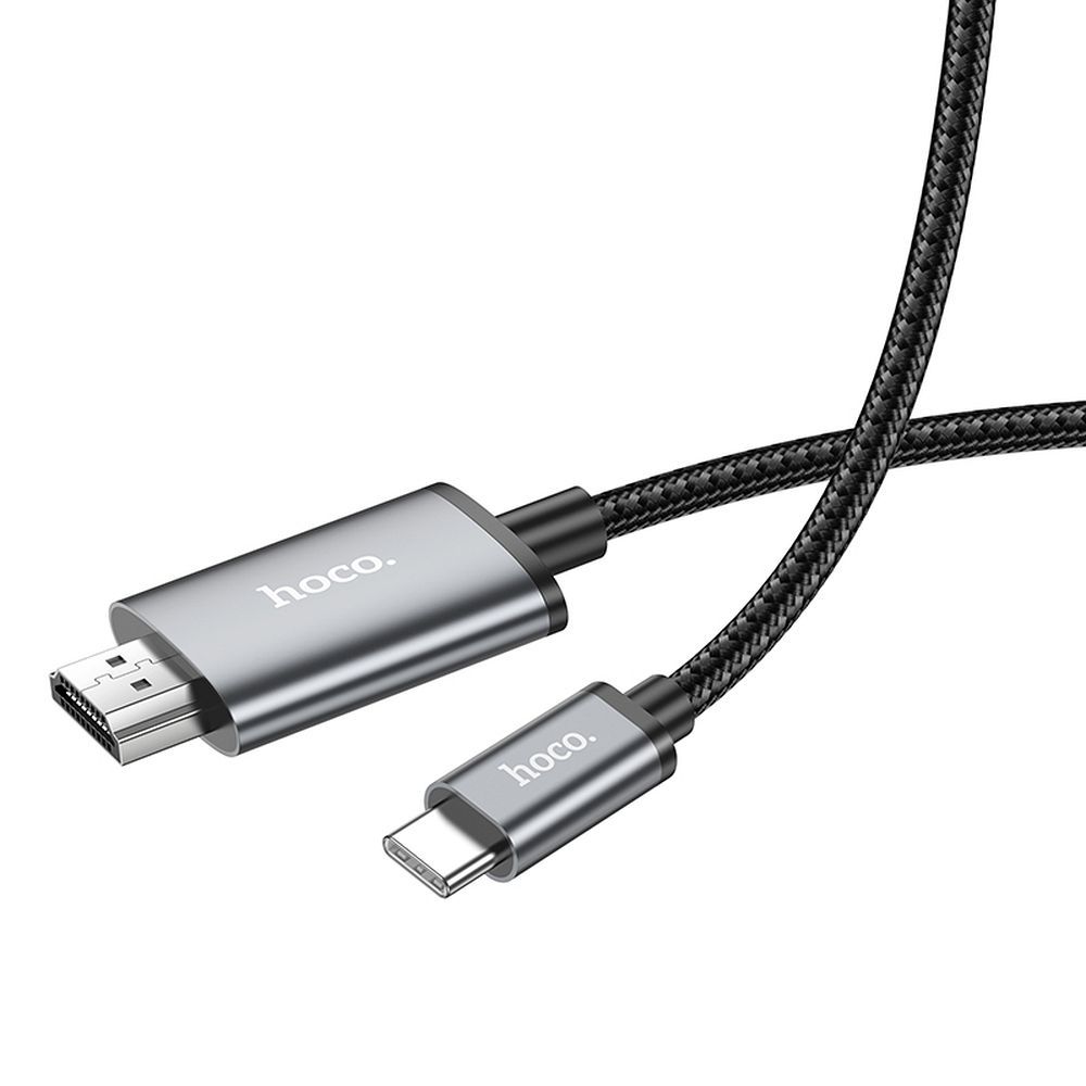 Καλώδιο Ήχου και Βίντεο USB-C - HDMI HOCO UA27, 2m, Γκρι