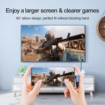 Καλώδιο Ήχου και Βίντεο USB-C - HDMI Joyroom SY-20C1 Angled, 2m, Γκρι