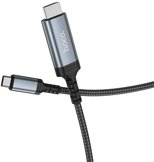 Καλώδιο Ήχου και Βίντεο USB-C - HDMI HOCO UA43, 1.8m, Γκρι