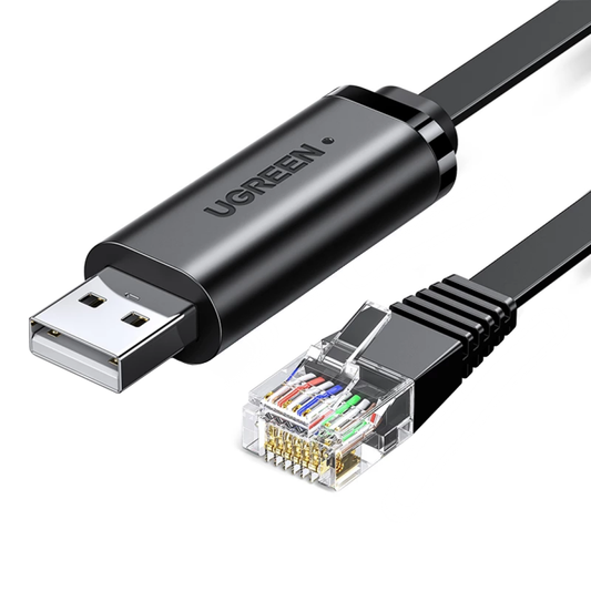 Καλώδιο Κονσόλας USB UGREEN CM204, RJ45, 3m, Μαύρο