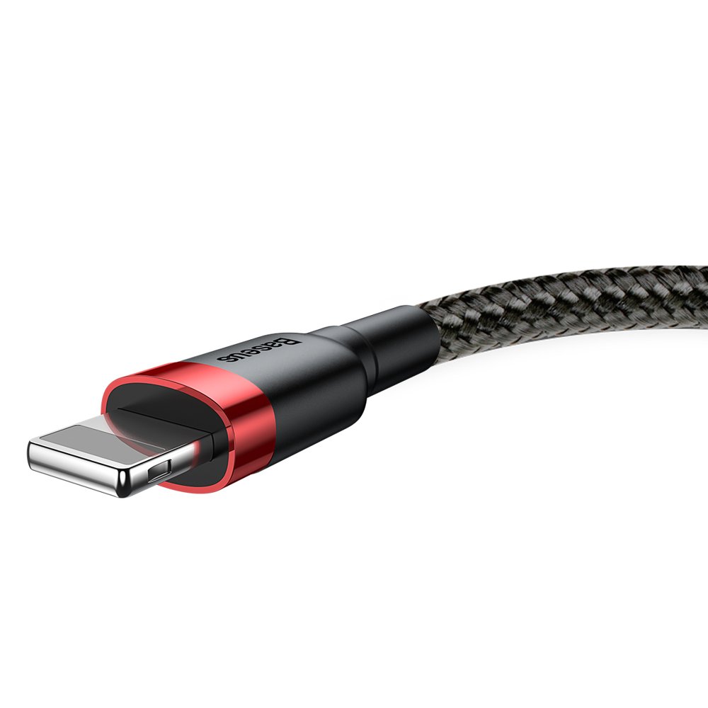 Καλώδιο Δεδομένων και Φόρτισης USB-A - Lightning Baseus Cafule, 18W, 3m, Κόκκινο CALKLF-R91
