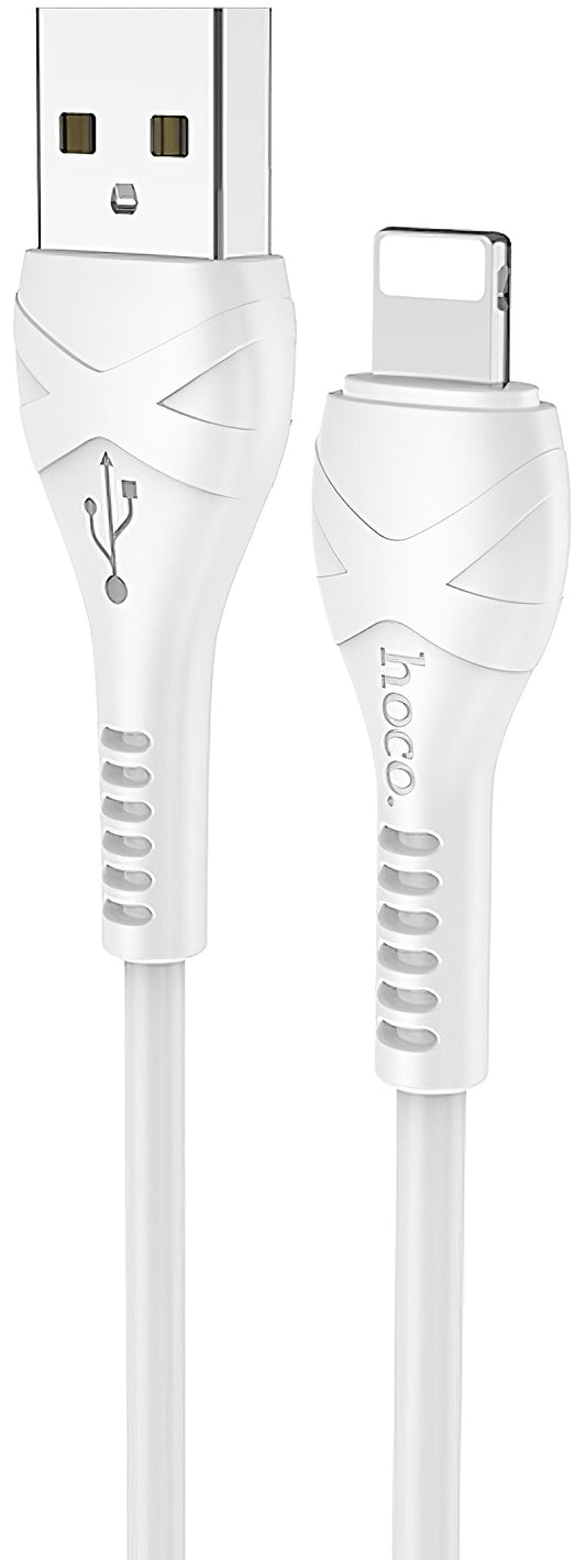 Καλώδιο Δεδομένων και Φόρτισης USB-A - Lightning HOCO X37, 18W, 1m, Λευκό