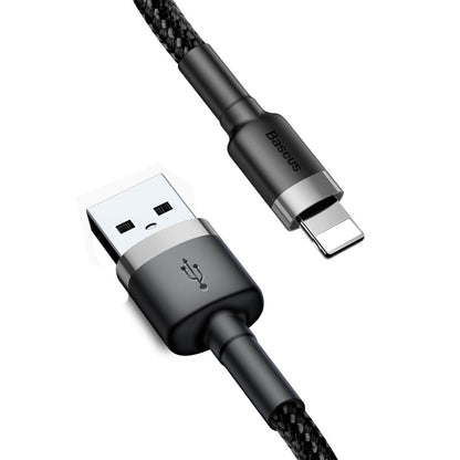 Καλώδιο Δεδομένων και Φόρτισης USB-A - Lightning Baseus Cafule, 18W, 3m, Γκρι CALKLF-RG1