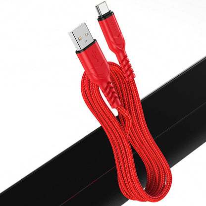 Καλώδιο Δεδομένων και Φόρτισης USB-A - USB-C HOCO X59 Victory, 18W, 1m, Κόκκινο
