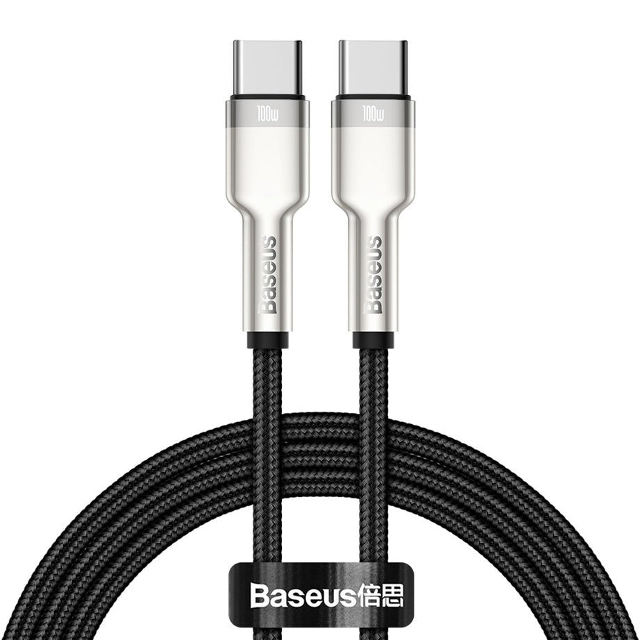 Καλώδιο Δεδομένων και Φόρτισης USB-C - USB-C Baseus Cafule, 100W, 2m, Μαύρο CATJK-D01