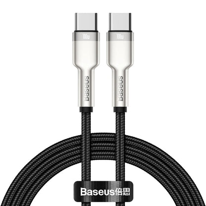 Καλώδιο Δεδομένων και Φόρτισης USB-C - USB-C Baseus Cafule, 100W, 2m, Μαύρο CATJK-D01