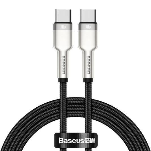 Καλώδιο Δεδομένων και Φόρτισης USB-C - USB-C Baseus Cafule, 100W, 2m, Μαύρο CATJK-D01