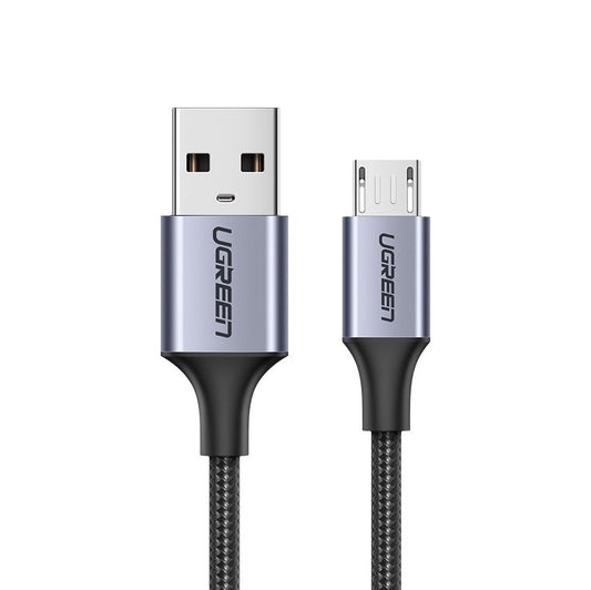 Καλώδιο Δεδομένων και Φόρτισης USB-A - microUSB UGREEN US290, 18W, 1.5m, Μαύρο