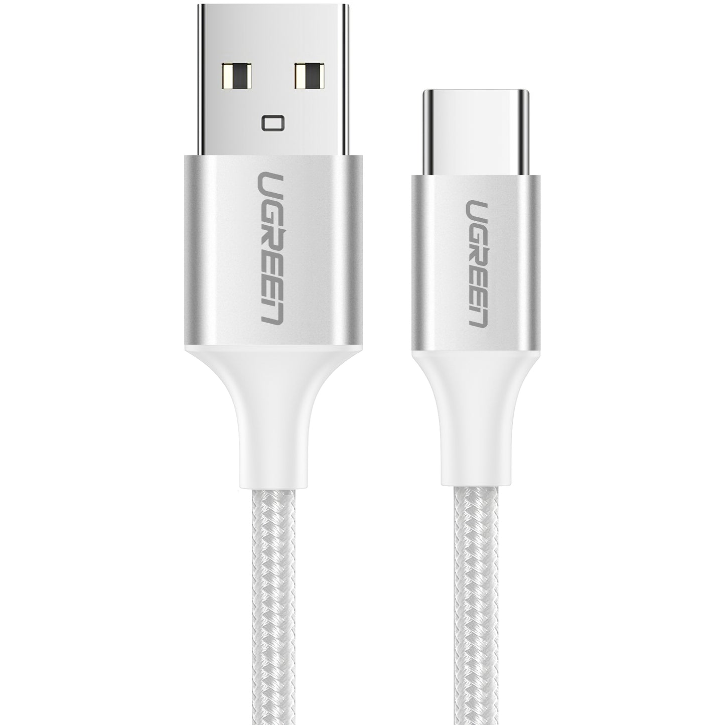 UGREEN US288 USB-A to USB-C Data and Charging Cable, 18W, 1m, White