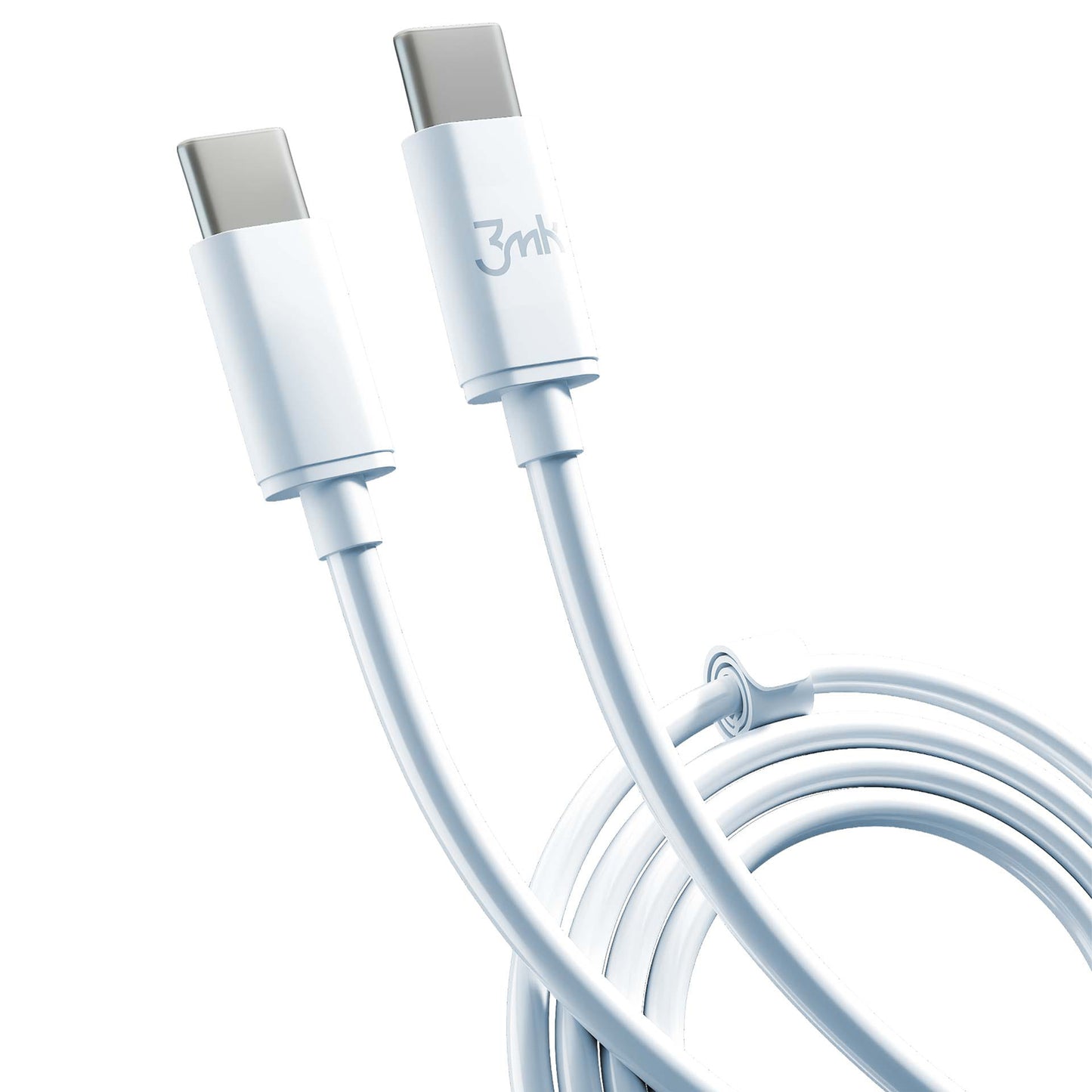 Καλώδιο Δεδομένων και Φόρτισης USB-C - USB-C 3MK Hyper, 100W, 2m, Λευκό