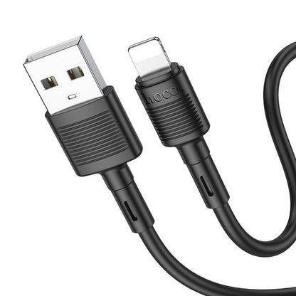Καλώδιο Δεδομένων και Φόρτισης USB-A - Lightning HOCO X83 Victory, 18W, 1m, Μαύρο
