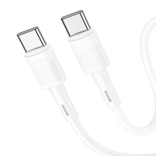 Καλώδιο Δεδομένων και Φόρτισης USB-C - USB-C HOCO X83 Victory, 60W, 1m, Λευκό