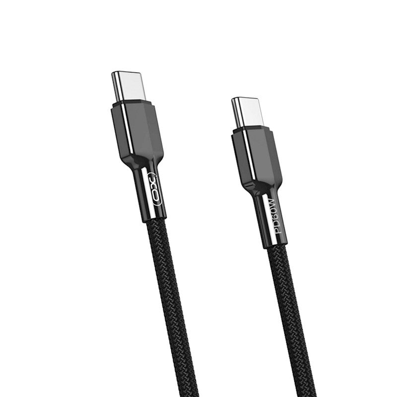 Καλώδιο Δεδομένων και Φόρτισης USB-C - USB-C XO Design NB183B, 60W, 1m, Μαύρο