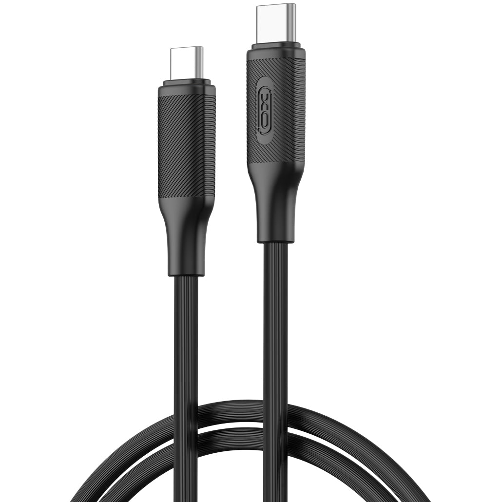 Καλώδιο Δεδομένων και Φόρτισης USB-C - USB-C XO Design NB-Q265B, 60W, 1m, Μαύρο